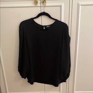 DKNY Black Relaxed Blouse